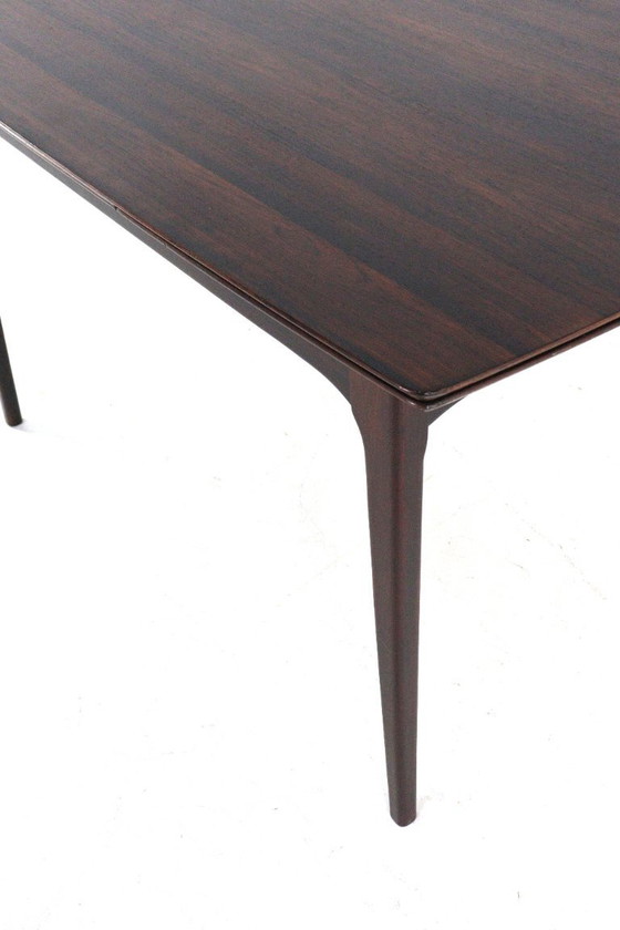 Image 1 of Rosewood rectangular extendable dining table 'Goes' vintage