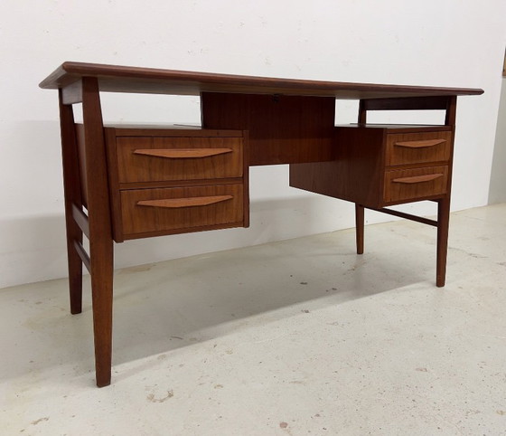 Image 1 of Gunnar Nielsen Teak Desk for Tibergaard, 1960s.