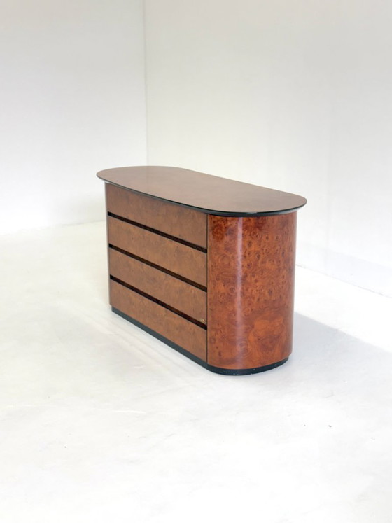 Vintage Ladekast Van Voltan Van Gelakt Wortelhout Met Bar – Ladekasten, Wood (photo 3 of 10)