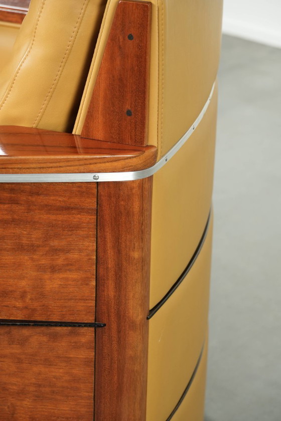 Image 1 of Fauteuil jaune de style Art déco, modèle Frank, de la série Decoforma, signé Schuitema, en bon état.