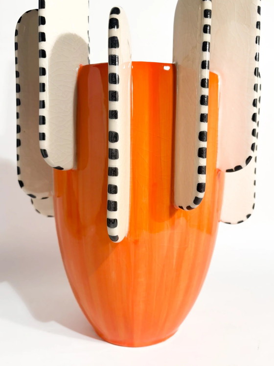 Venetian Ceramic Cactus-shaped Vase (photo 6 of 9)
