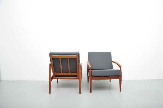 Image 1 of Magnus Olesen Paper Knife Lounge Chairs Von Kai Kristiansen In Teak