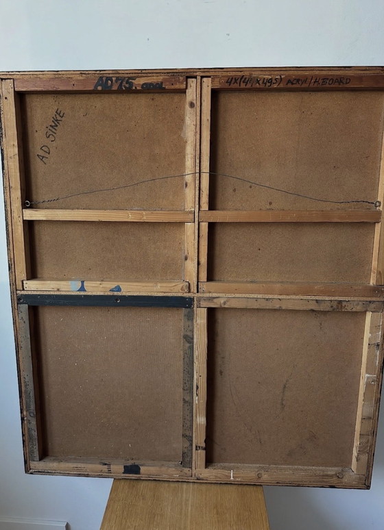 Image 1 of Ad Sinke kunstwerk artwork zeldzame vintage 1975