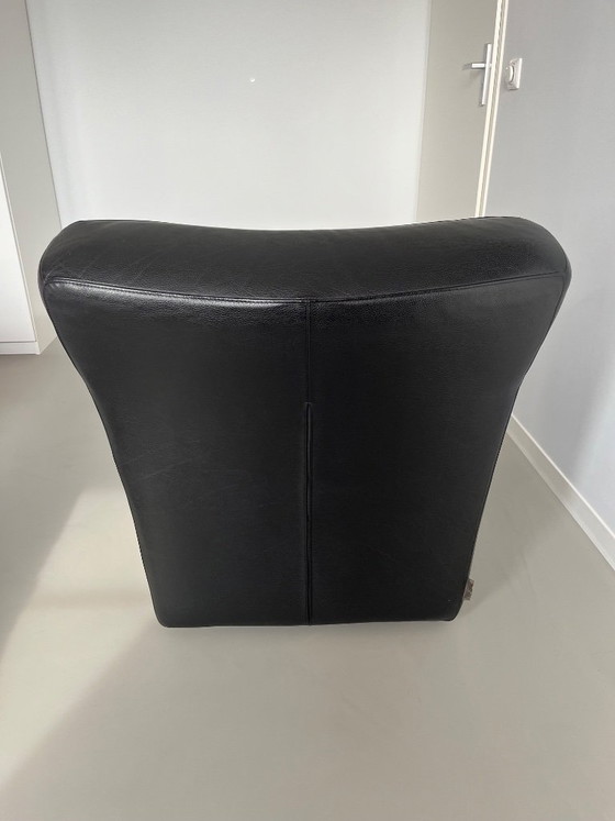 Image 1 of Set van 3 Gerard van den Berg “Label Barzoi” fauteuils in zwart Bald Sprang leer