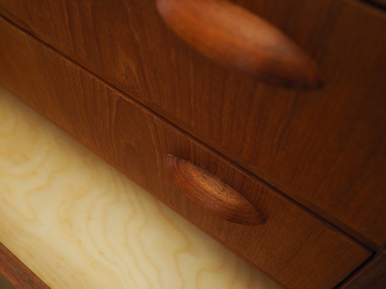 Image 1 of Teak chest of drawers, Danish design, 1970s, made in Denmark