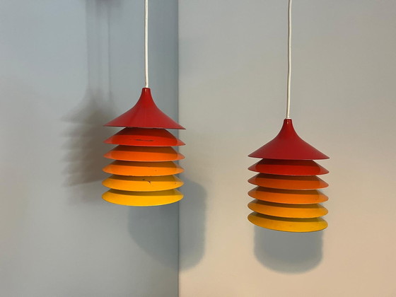 Image 1 of 2x Lampada a sospensione Duett Vintage IKEA Bent Gantzel-Boysen