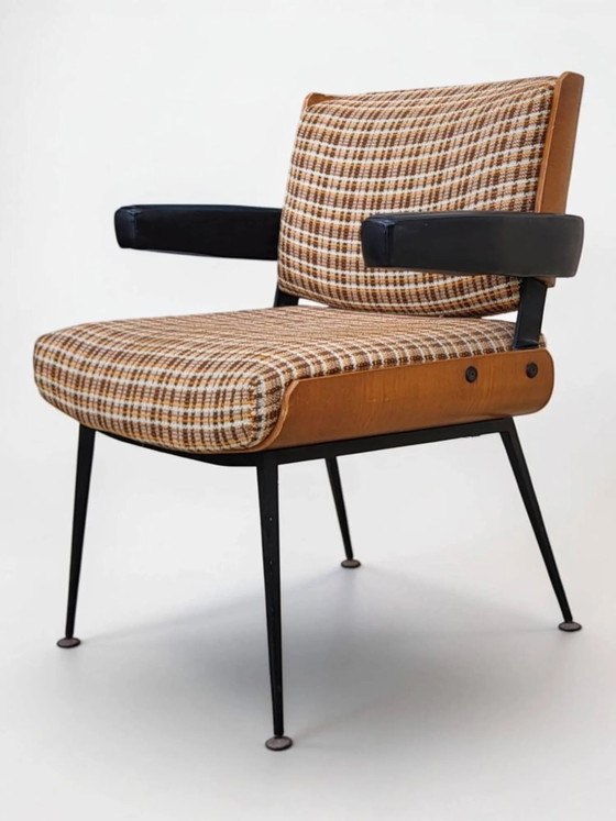 Poltrona moderna Marcom 704, anni '60 – Richard, Poltrone, Wood, Metal (photo 13 of 13)