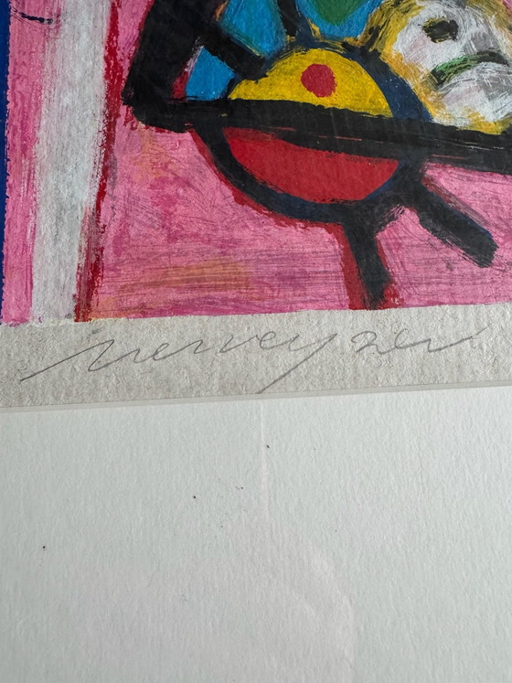 Bijzondere zeefdruk Henk Vierveijzer gesigneerd, Litho's & Zeefdrukken, Papier, Meerdere kleuren (foto 5 van 13)