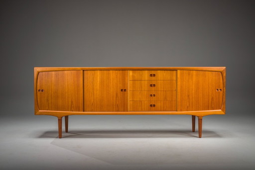 Mid-Century Scandinavian Modern Teak Sideboard by Harry Østergaard for Randers Møbelfabrik, 1960s