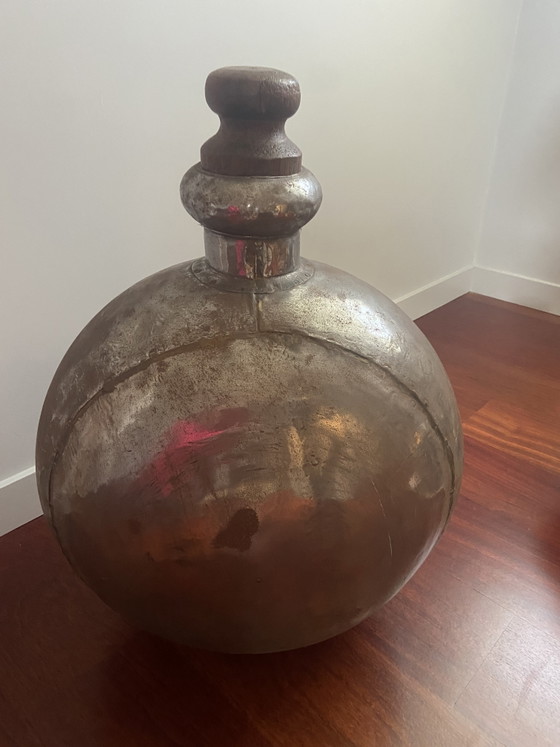 Decorative Metal Jugs – Vases, Wood, Brass (photo 8 of 8)