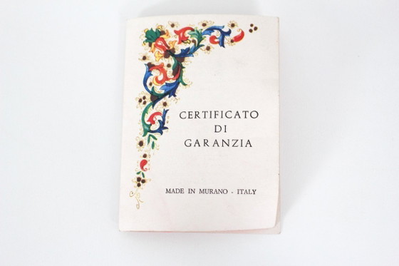 Image 1 of Große Murano-Glasvase von Enrico Cammozzo (mit Echtheitszertifikat)