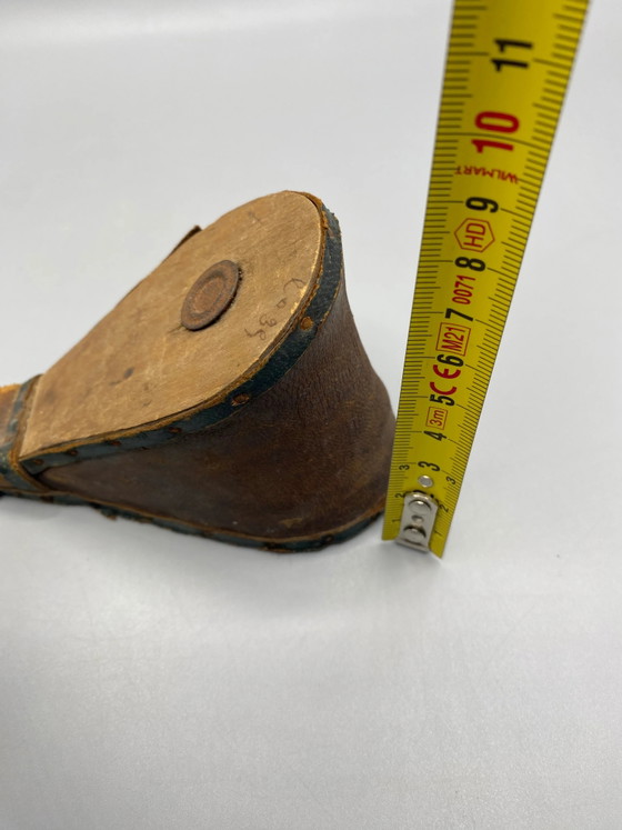 Soufflet d'Atelier Ancien - Bois, Cuir, Métal - Début du XXe Siècle – Objets déco, Leather, Metal (photo 5 of 5)
