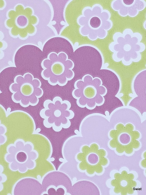 14308 Papier peint floral style rétro vintage rose Inke – Décorations murales, Paper (photo 6 of 6)