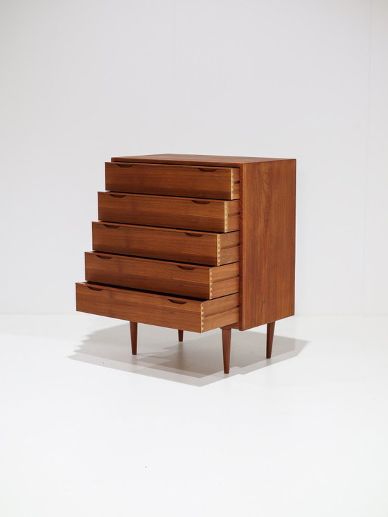 Cassettiera Tallboy Teak Danese Anni '60 Vintage – Cassettiere, Wood (photo 9 of 15)
