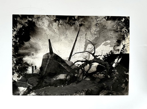 Eugène Eechaut - Tuschezeichnung, 1980