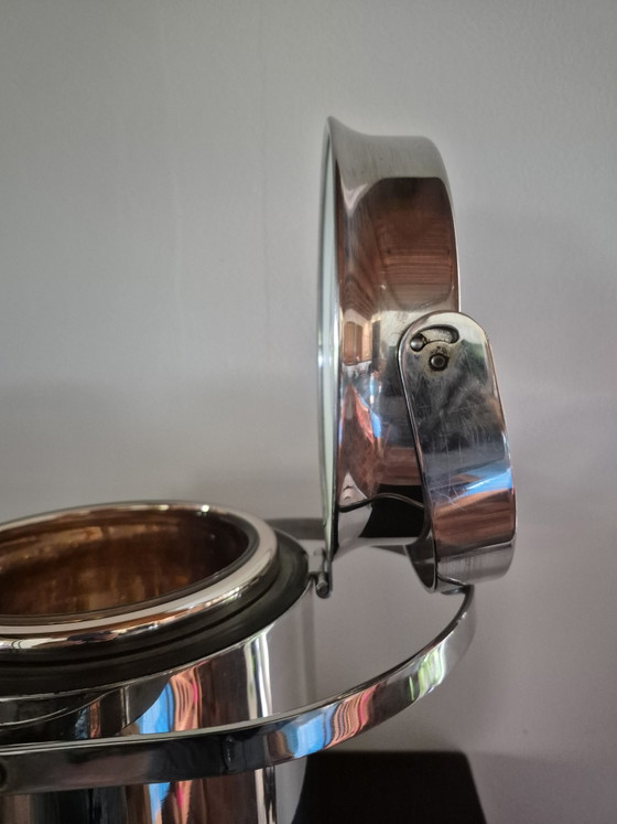 Image 1 of Rare XL Vintage Alfra Alessi Ice Bucket – Mazzeri & Vitale (1960s)