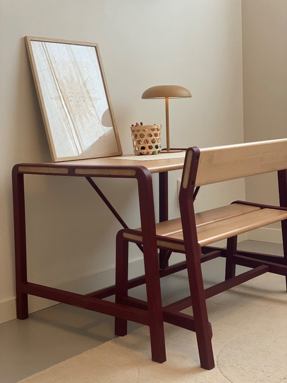 Image 1 of Vintage kindertafel+bankje IKEA YPPERLIG - HAY Limited Edition 