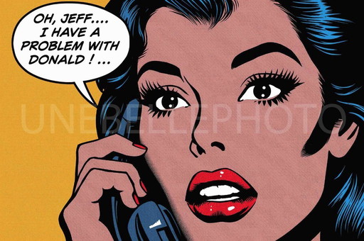 Foto auf Plexiglas gedruckt / Limitierte Auflage / Roy Lichtenstein Stil / Originaldekoration / Pop Art