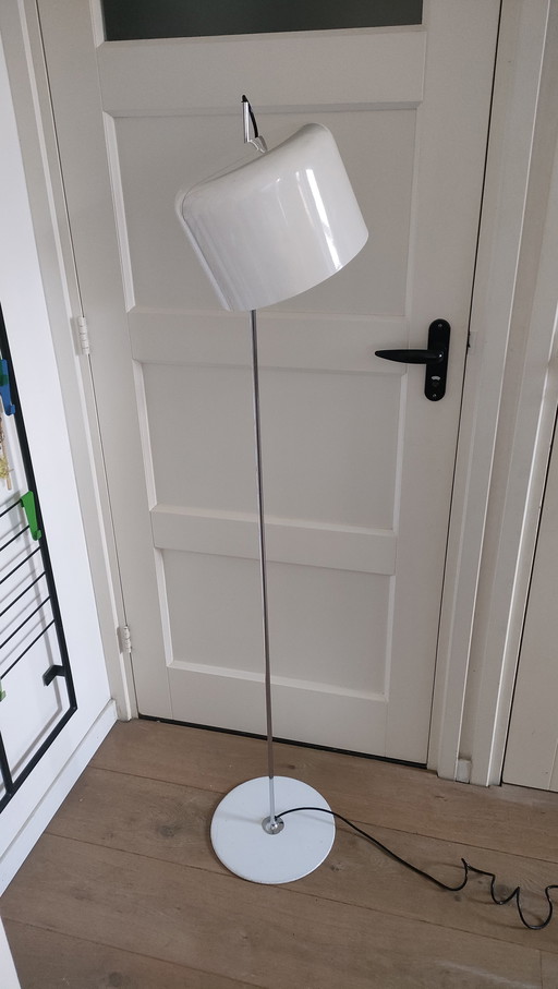 Vintage Floor lamp white chrome vintage lamp