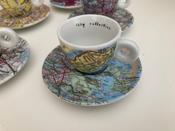Image 1 of illy collection- 1998 -Robert Rauschenberg: World cups 5 tazzine da caffè espresso
