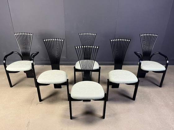 Image 1 of Totem chairs by Torstein Nilsen for Westnofa, 1980s set of 6
