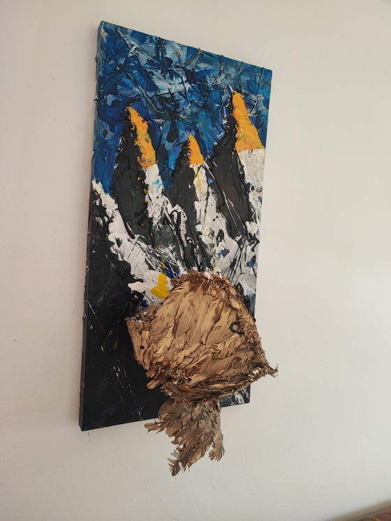 Image 1 of Œuvre d'art : Peinture et sculpture d'Icare par Th. G. Kellnberger