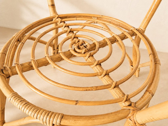 Image 1 of Sillón holandés de mediados de siglo con mesa auxiliar, década de 1960.