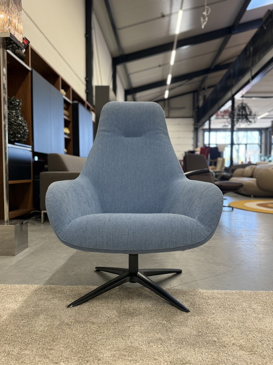 Image 1 of Pode Spot Two Draai fauteuil Evla Stof Blue