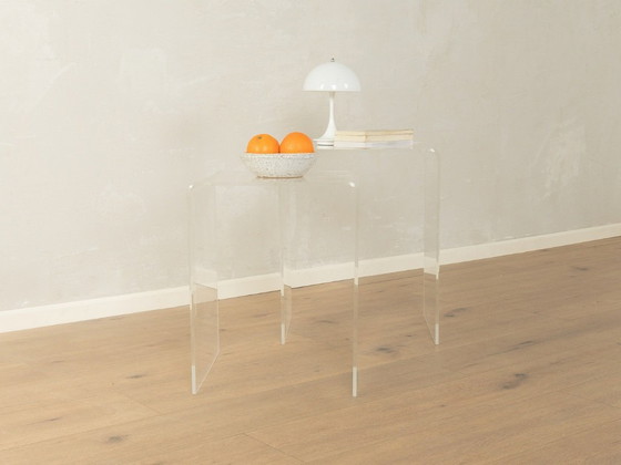 Image 1 of Tavolini laterali in vetro acrilico anni '60, Vintage