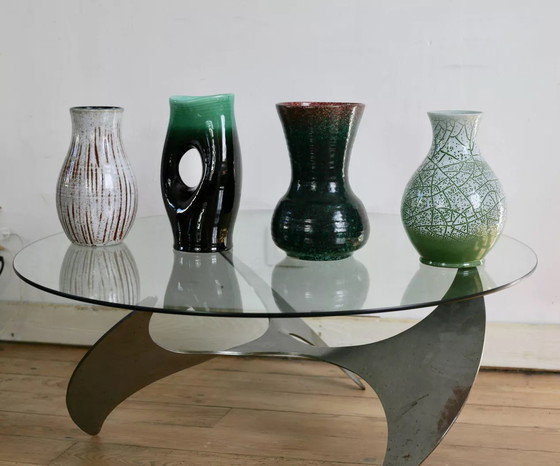 Image 1 of 4x Accolay Vases, Signed Ceramics, France 60's