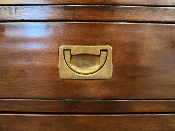 Scrivania da Partner Classica Stile Campaign Inglese – Scrivanie, Leather, Wood (photo 10 of 15)