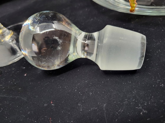 Image 1 of Weinservice Cristal d'Arques Frankreich handbemalt set of 3