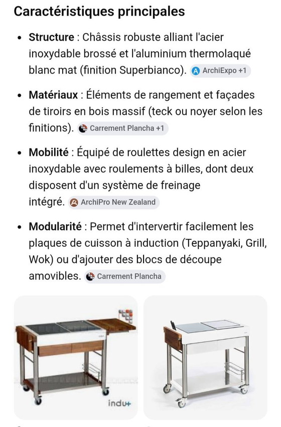 Outdoor Kitchen Trolley "ServeBoy Duo" Brand INDUT+ – INDU+, Lounge sets, Aluminium, Wood (photo 9 of 10)