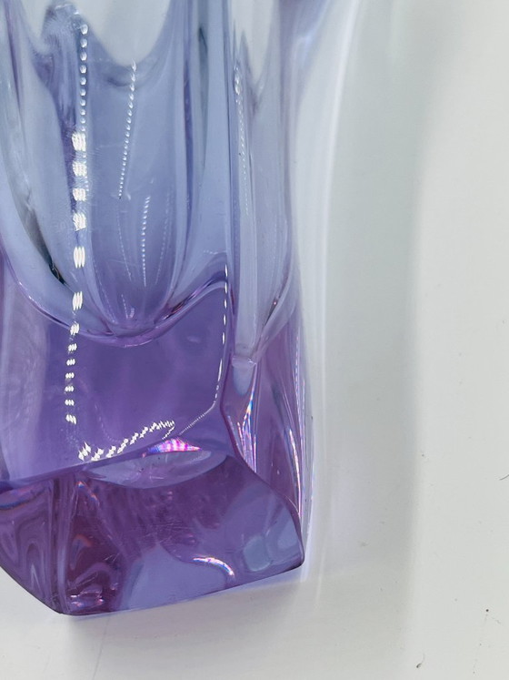 Image 1 of Vintage Murano Crystal Finger Vase, Parma
