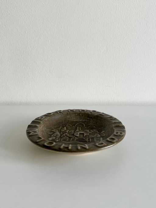Vintage Danish Midcentury Johgus Bornholm Ceramic Vide Poche – tafelaccessoires (photo 2 of 5)
