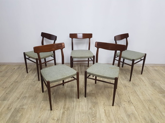 Chaises Mid-Century No. 603 de Lübke, années 1960, Lot de 5 – Chaises de salle à manger, Mid Century Modern (photo 5 of 17)
