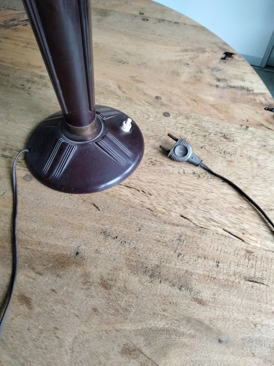 Image 1 of Bellissima lampada da tavolo vintage art déco - lampada a fungo di Eileen Gray