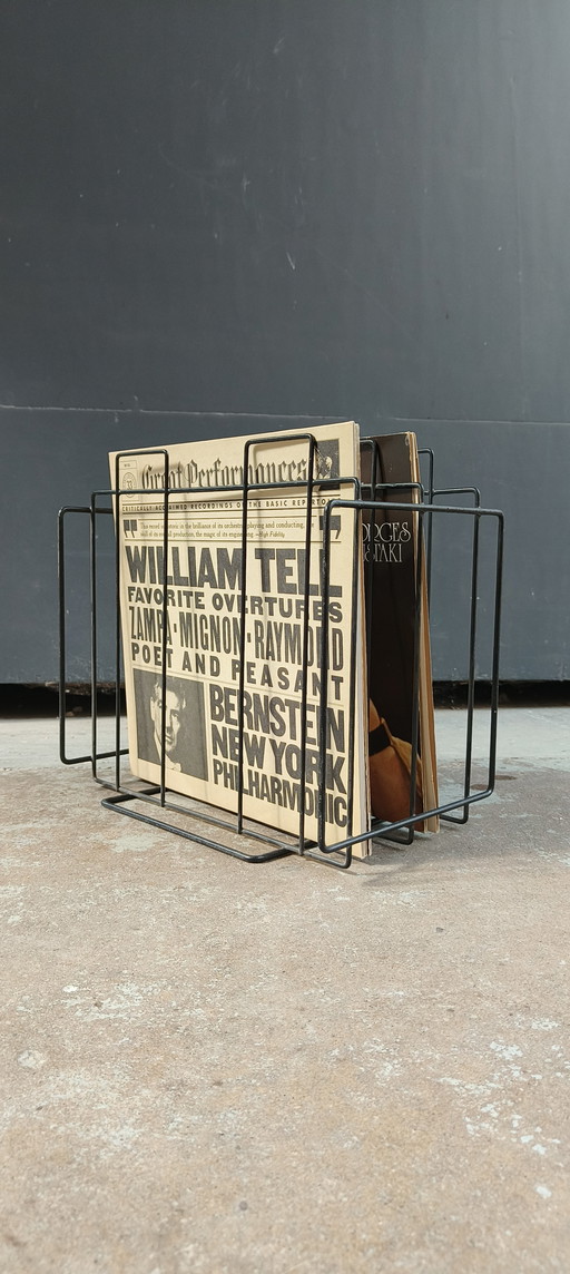 Draadstaal Minimalistisch Vintage Retro Jaren 60 Platenhouder