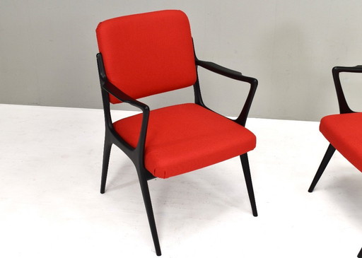 2x S5 armchairs by Alfred Hendrickx for Belform, Belgium, 1958