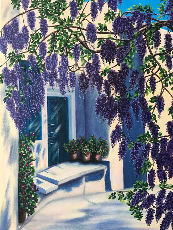 Image 1 of Peinture à l'huile - Irina Gauss - Ciel de vacances ensoleillé