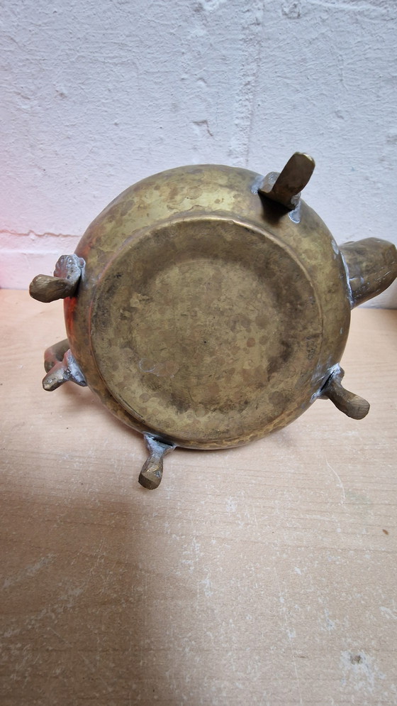 Image 1 of vintage koperen marokkaanse theepot 