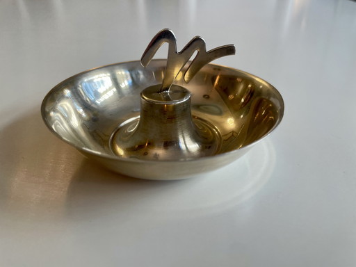 Schmuckschale aus Echtsilber von Gio Ponti für Pampaloni Italien 