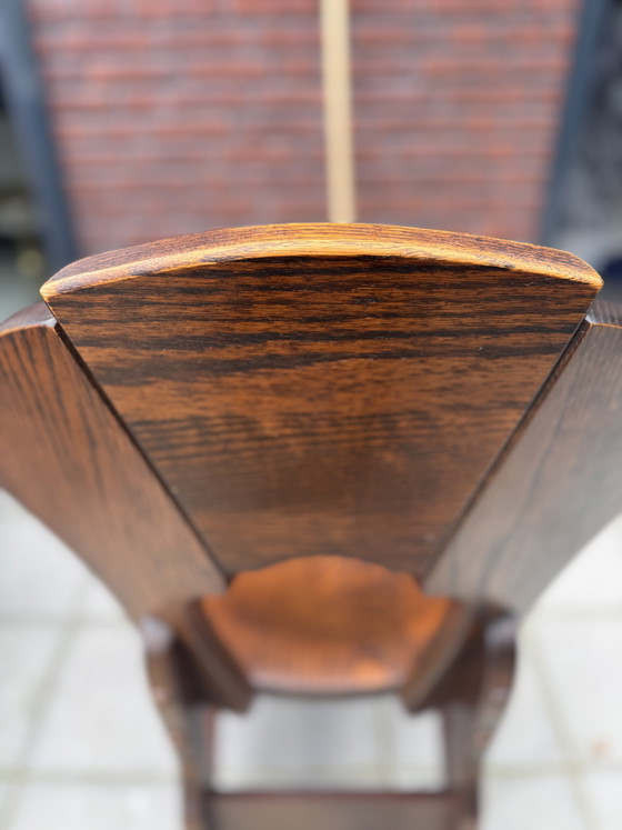 Image 1 of Brutalist eetstoelen (6st) en eettafel