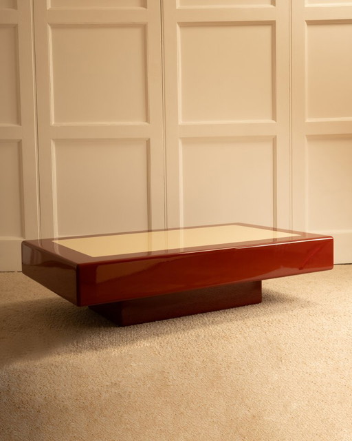 Gelakte salontafel - Italië, jaren 70