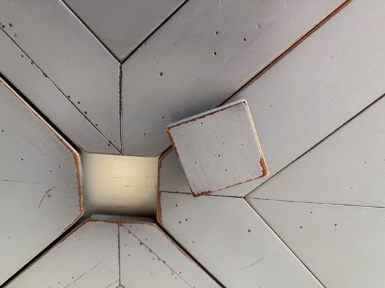 Image 1 of Handkerchief table with 4 leaves and 4 chairs