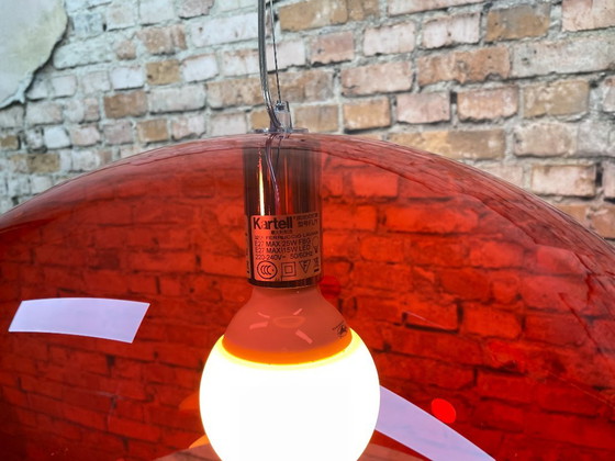 Kartell FL/Y Lampada a Sospensione – Rosso Trasparente | Ferruccio Laviani – Illuminazione, Plastic (photo 3 of 5)