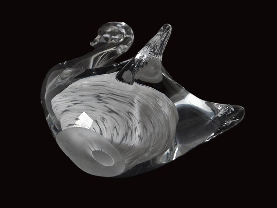 Image 1 of Hovmantorp (Svezia) - Cigno scultura in vetro