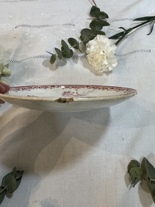 Plato de Fontanges Sarreguemines