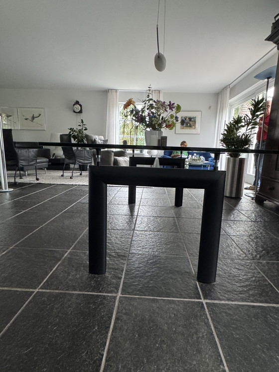Glass Dining Table Cassina LC6 – Metal (photo 5 of 6)