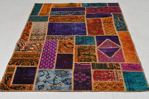 Tapis Oriental Patchwork multicolore 185x120 cm – Style Scandinave, Dk, 1960
